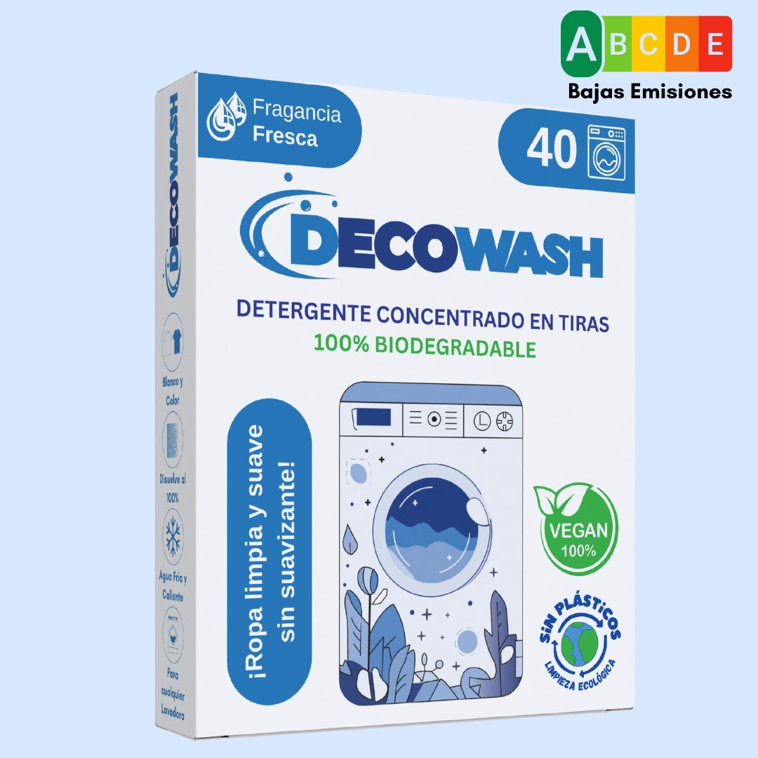Detergente en Tiras para Lavadora (80 Lavados)
