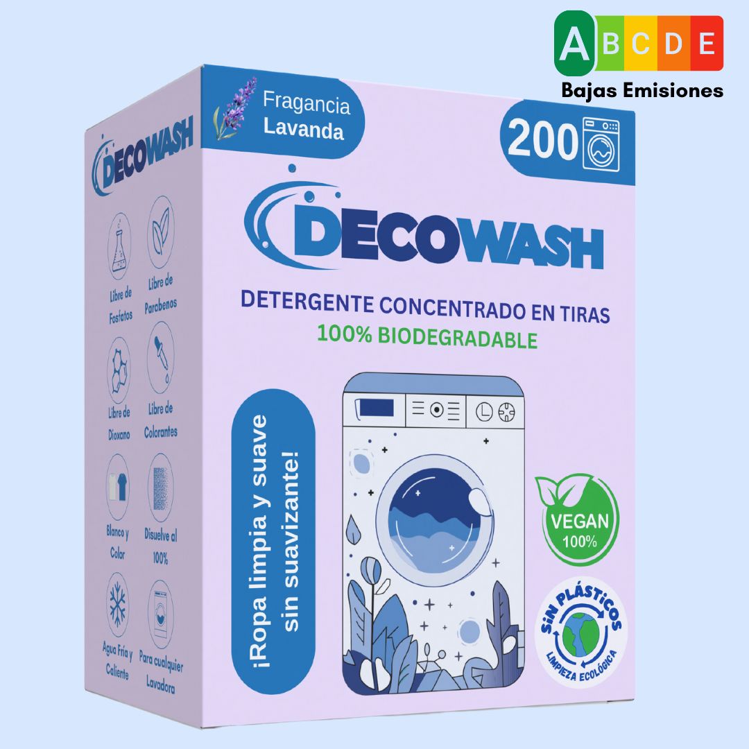 Pack 400 Lavados Decowash - Detergente Ecológico en Tiras