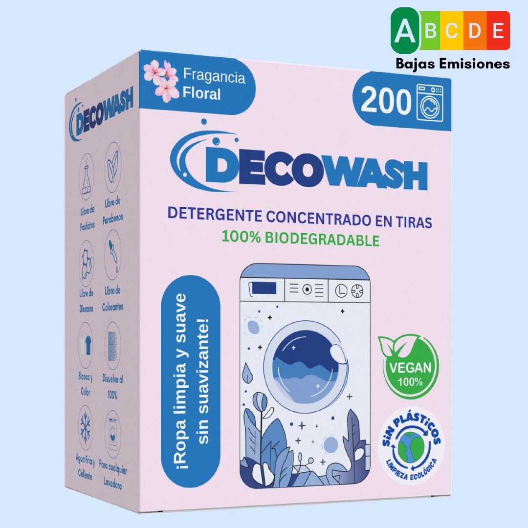Pack 400 Lavados Decowash - Detergente Ecológico en Tiras